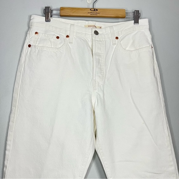 Free People Levi’s wedgie straight White Straight Leg Denim size 31 - Picture 4 of 9